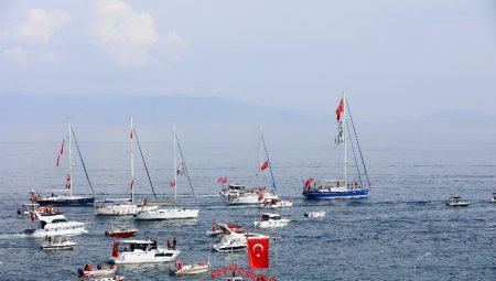 Bursa Mudanya’da Cumhuriyet coşkusu denize taştı