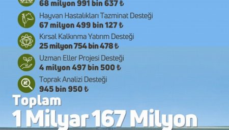 Çiftçilere 1,2 milyar TL’lik destek hesaplarda