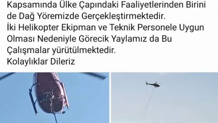 Bursa semalarındaki esrarengiz helikopter!