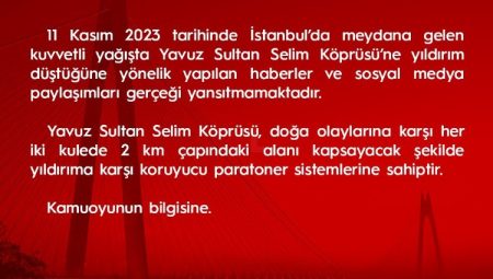 Yavuz Sultan Selim’e ‘yıldırım düştü’ iddiaları gerçek dışı