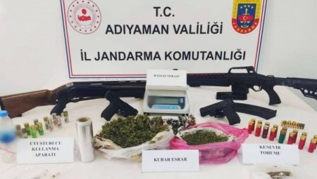 Adıyaman’da iki adrese uyuşturucu operasyonu: 2 gözaltı