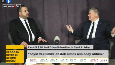 Edirne’de AK Parti’den İl Genel Meclisi’ne talip olan Er’den Cumhurbaşkanı Erdoğan’a teşekkür