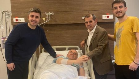 Galatasaray Başkanı Özbek’ten Çakır’a ‘geçmiş olsun’ ziyareti