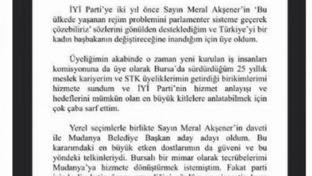 Bursa’da başvurusu olmayan aday adayının istifasına İYİ Parti’den sert yanıt!