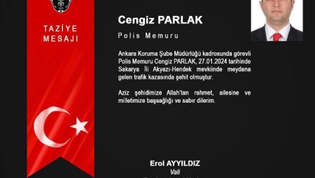 Sakarya’da kaza geçiren polis memuru şehit oldu