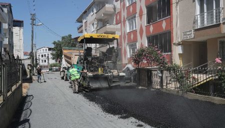 Gebze’de yol çalışmaları sürüyor