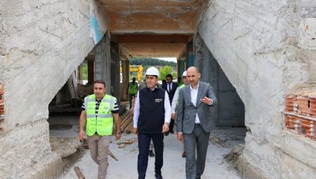Vali Aygöl’den Bozüyük Stadyumu’na inceleme