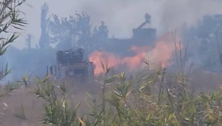 Mersin Erdemli’de çıkan yangın korkuttu