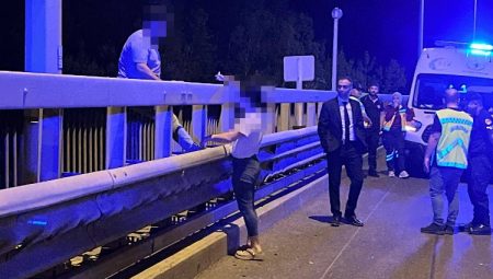 Anadolu Otoyolu’nda intihar girişimi 