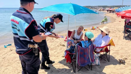 Jandarma Enez’de sahil güvenliğini sağladı!
