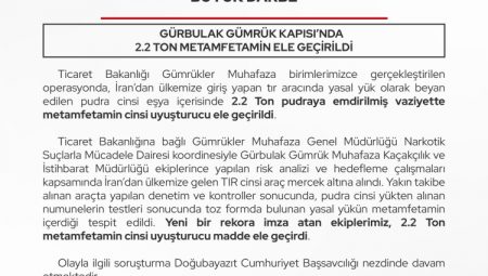 Gürbulak'ta zehir tacirlerine büyük darbe!