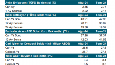 Merkez’in yıl sonu enflasyon beklentisi yüzde 43,21