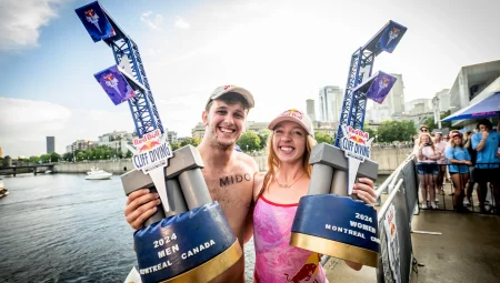 Red Bull Cliff Diving Kanada etabında zafer Heslop ve Carlson’ın oldu