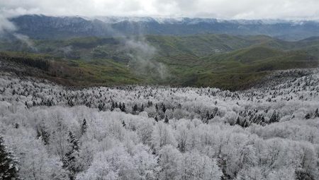 Bir kent tıpkı anda iki mevsimi yaşıyor