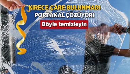 Duşakabin, pencere, cam fark etmez! Kurumuş kirece deva: Portakal yağı