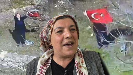 Polis helikopterine Türk bayrağı sallayan Ayşe teyzeye büyük sürpriz