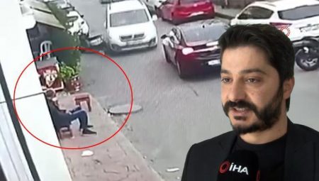 Kaldırımda gelen akılalmaz mevt kamerada