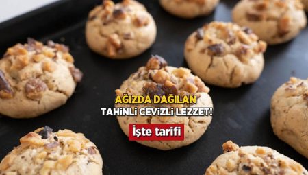 Bir yiyen bir tepsi istiyor! Ağızda dağılan cevizli tahinli kurabiye tanımı, kıyır kıyır olacak