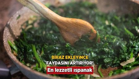 Ispanağın gücünü 2’ye katlayan tüyo! İçine bir avuç atın, kansızlığı unutun