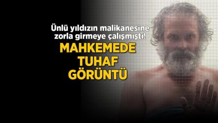 Ünlü yıldızın malikanesine zorla girmeye çalışmıştı! Mahkemede tuhaf imaj