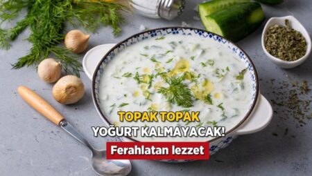 Cacık bu tarifle topak topak olmuyor! Boğaz ferahlatan lezzet, tülbentle süzün