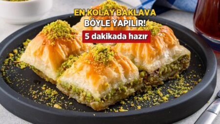 Dünyanın en kolay baklava tarifi! 5 dakikada şipşak hazırlanıyor, çatkapı konuğa birebir