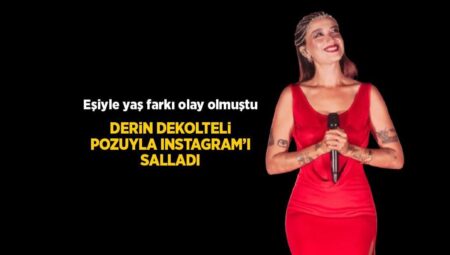 O Ses Türkiye heyeti Melike Şahin derin dekolteli kırmızı elbisesiyle göz kamaştırdı