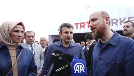 Selçuk Bayraktar ile eşi Sümeyye Erdoğan Bayraktar’dan 7. Etnospor Kültür Şenliği’ne ziyaret