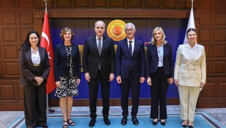 TBMM Başkanı Kurtulmuş, Fransa-Türkiye Parlamentolar Ortası Dostluk Kümesi Lideri’ni kabul etti