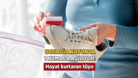 Ayağa vuran ayakkabıyı buzluğa atın! 1 numara kadar büyüyor, deneyen şad